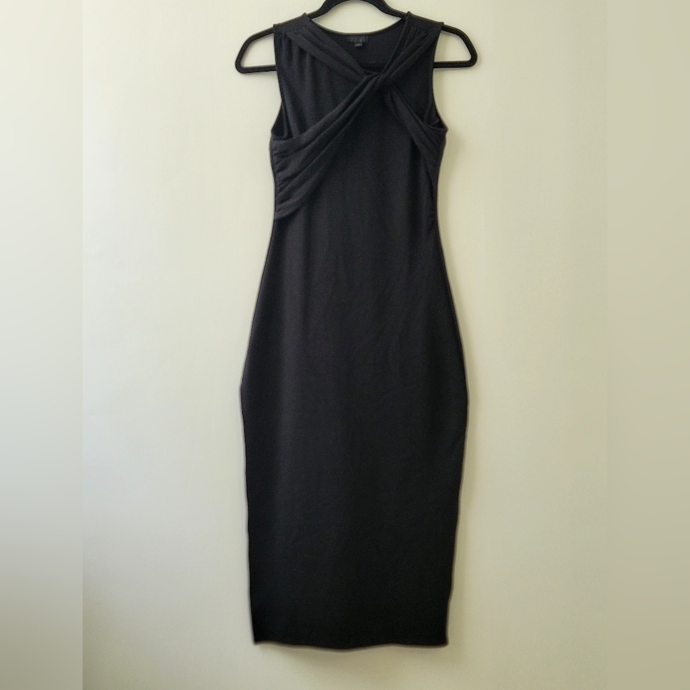 NBD Body con with slit midi dress
